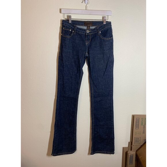 Urban Behavior Boot Cut Flare Denim Blue Jeans Casual Y2K Retro Size 1/26 - Picture 1 of 6